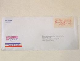 Leeuw bier envelop USA